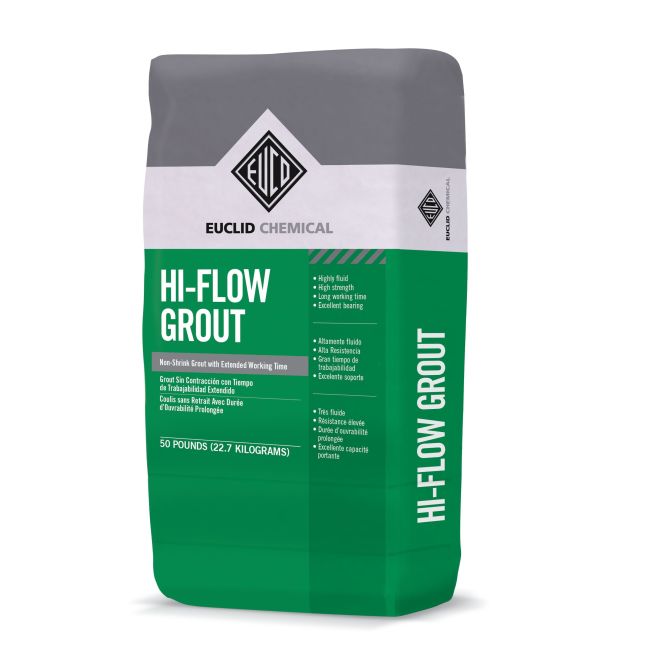 Euclid Hi-Flow Grout 50lb Bag - Construction Powders & Chemicals